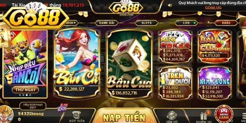 Nhiều người dùng lựa chọn sảnh bắn cá Go88