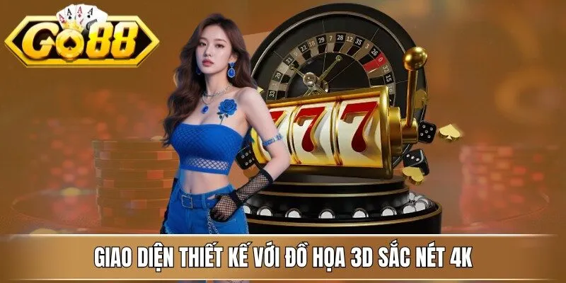 Giao diện thiết kế với đồ họa 3D sắc nét 4K